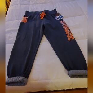 Colosseum Womens Dark Blue Joggers with Bright Orange Details